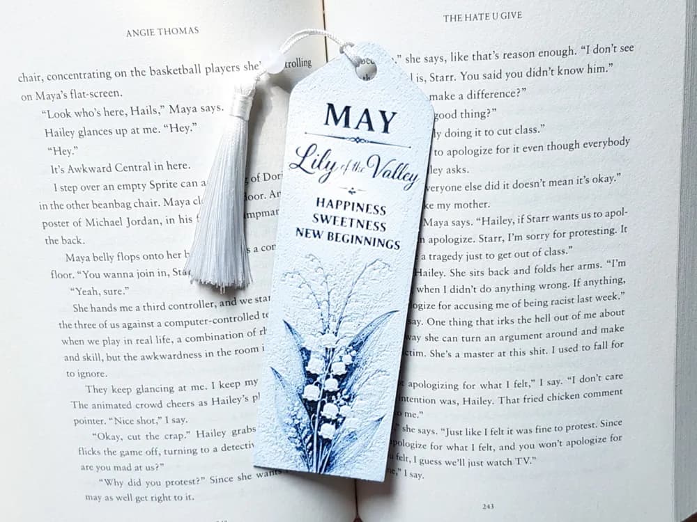 Bookmark, May Flower, Birth Month Bookmark, May Flower, Birth Month