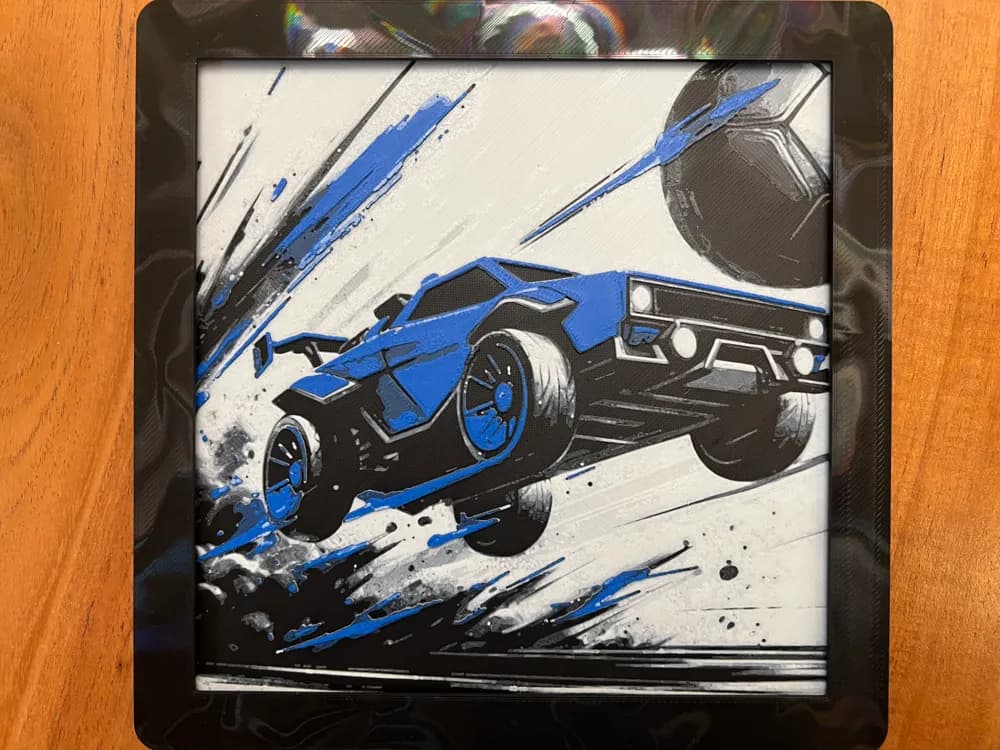 Rocket League by JustBe 3D Printing HueForge model: Rocket League by JustBe 3D Printing
