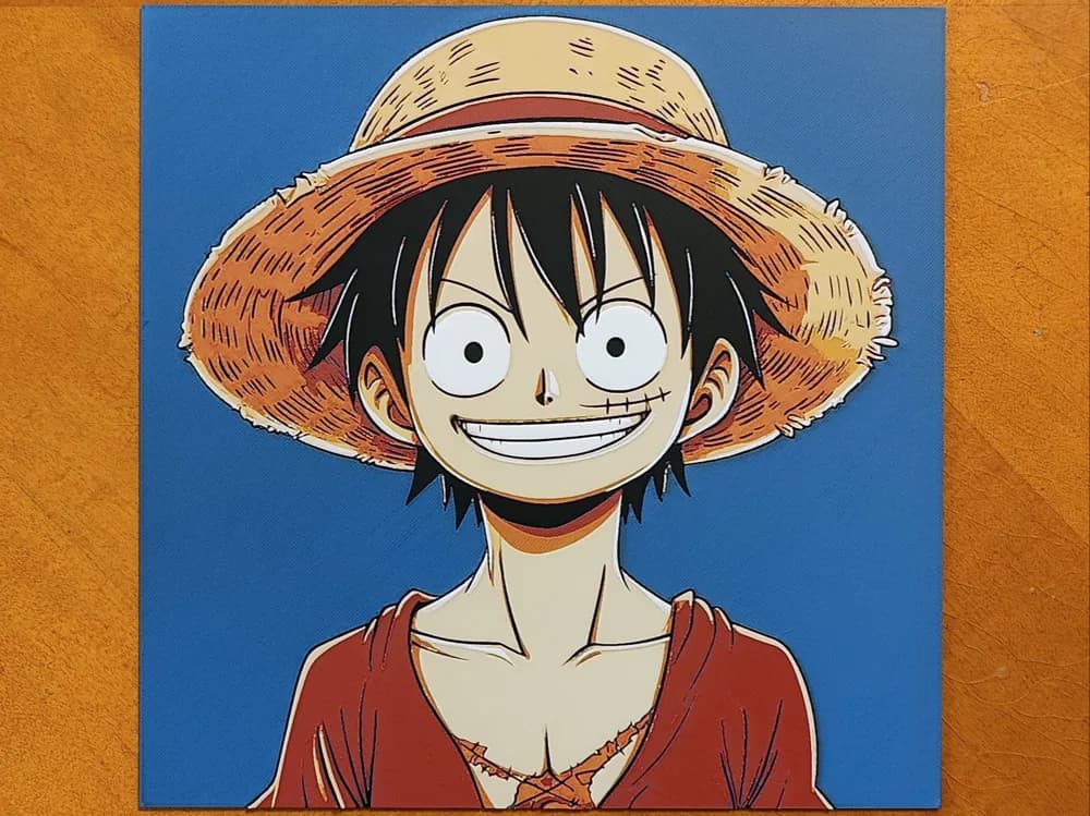Monkey D. Luffy - One Piece - Hueforge by Sarge HueForge model: Monkey D. Luffy - One Piece - Hueforge by Sarge