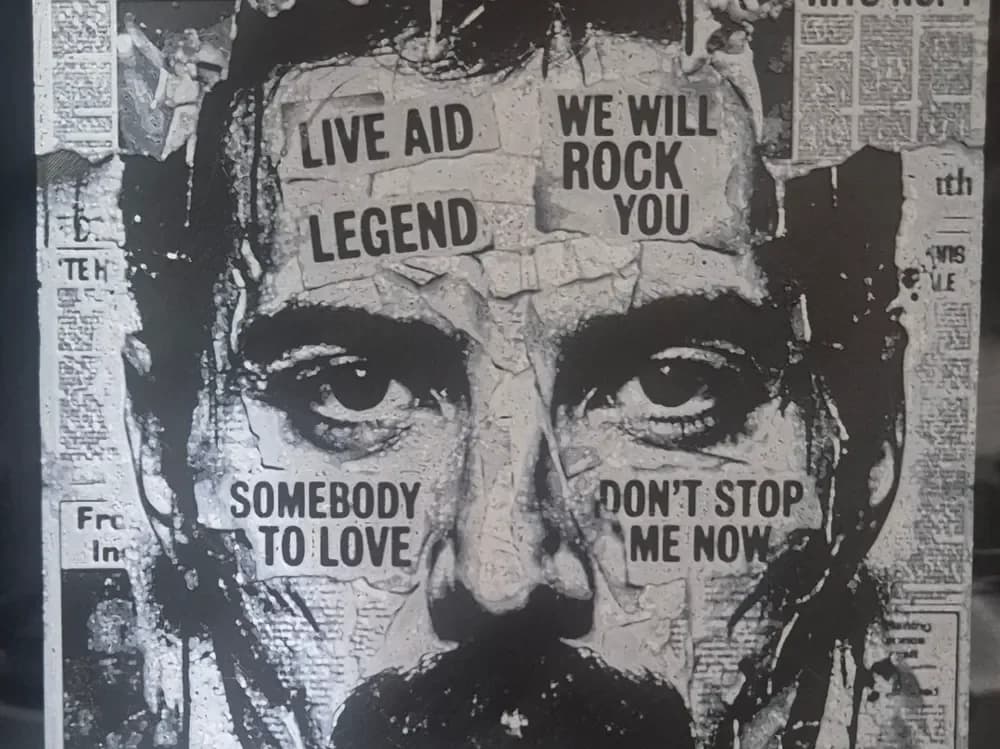 Freddy Mercury newspaper hueforge Freddy Mercury newspaper hueforge