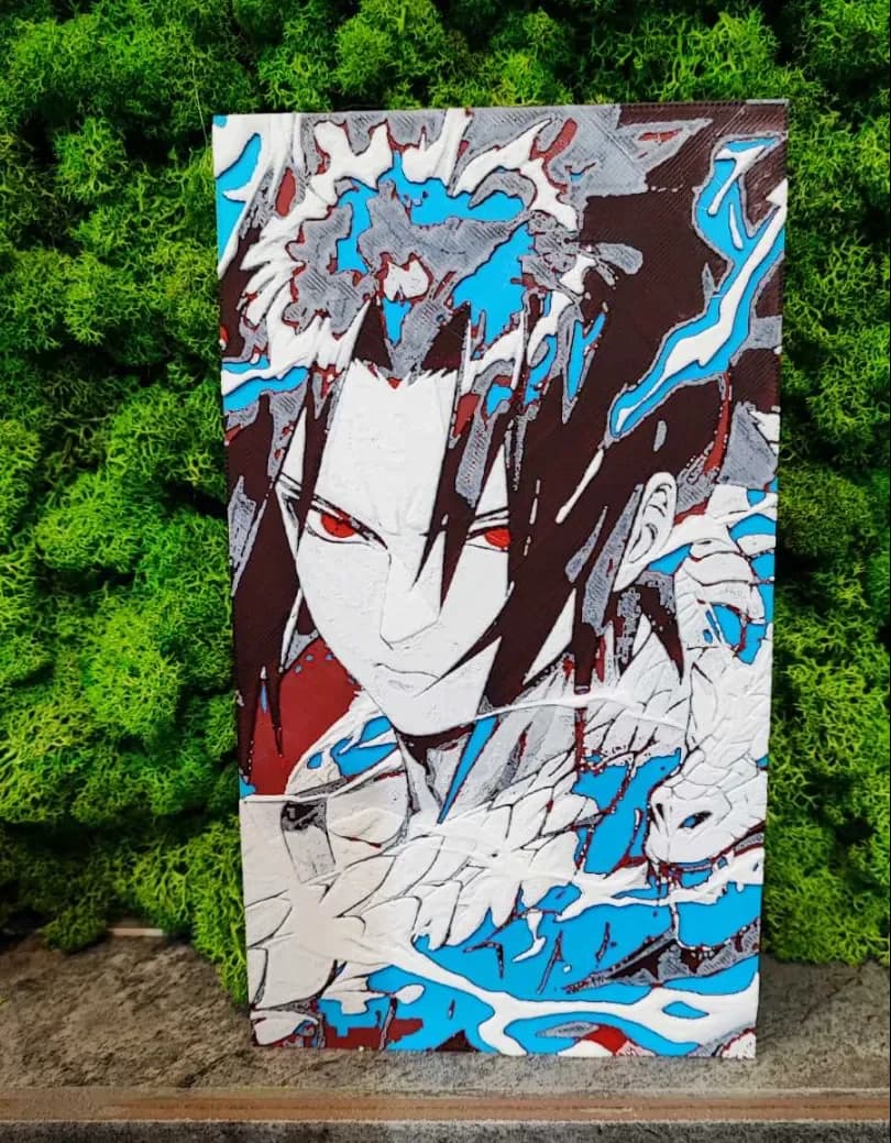 Sasuke by Garuda3D HueForge model: Sasuke by Garuda3D