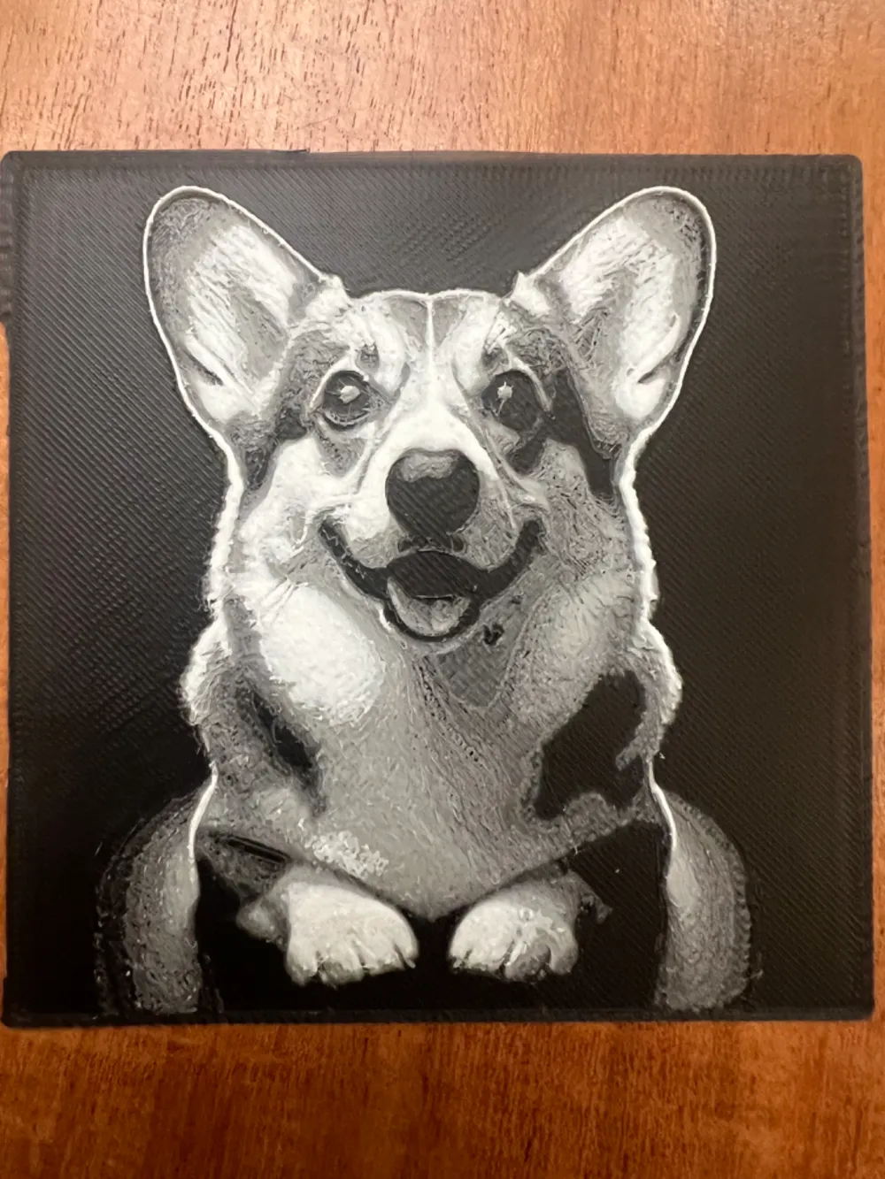 Corgi by JustBe 3D Printing HueForge model: Corgi by JustBe 3D Printing
