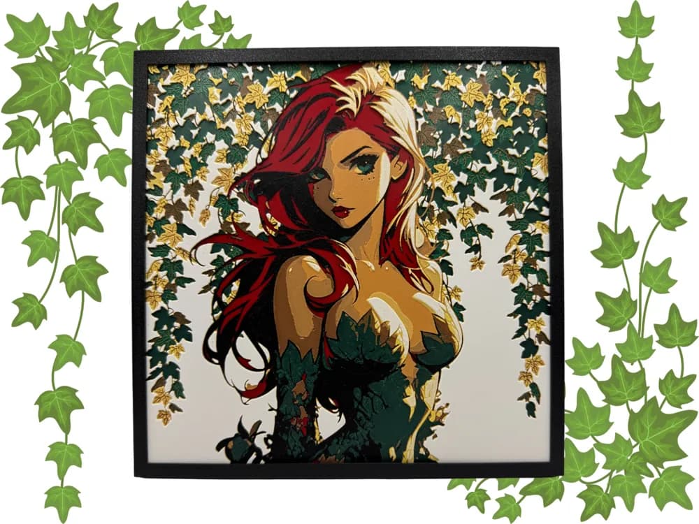 HueForge model: Poison Ivy - DC Comics Hueforge Collaboration by Canadian Gamer