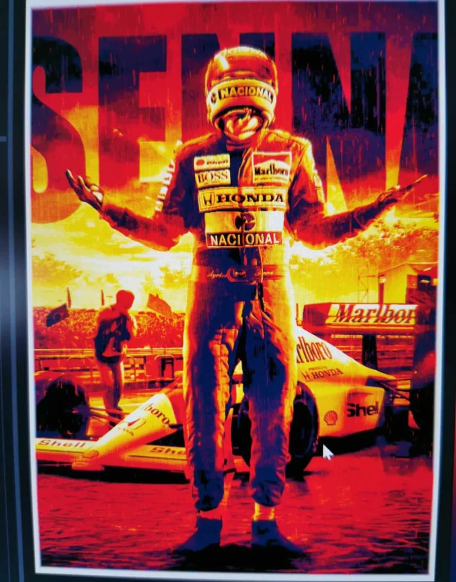 Senna the Legend - 30 years anniversary by Cré'Art 3D HueForge model: Senna the Legend - 30 years anniversary by Cré'Art 3D