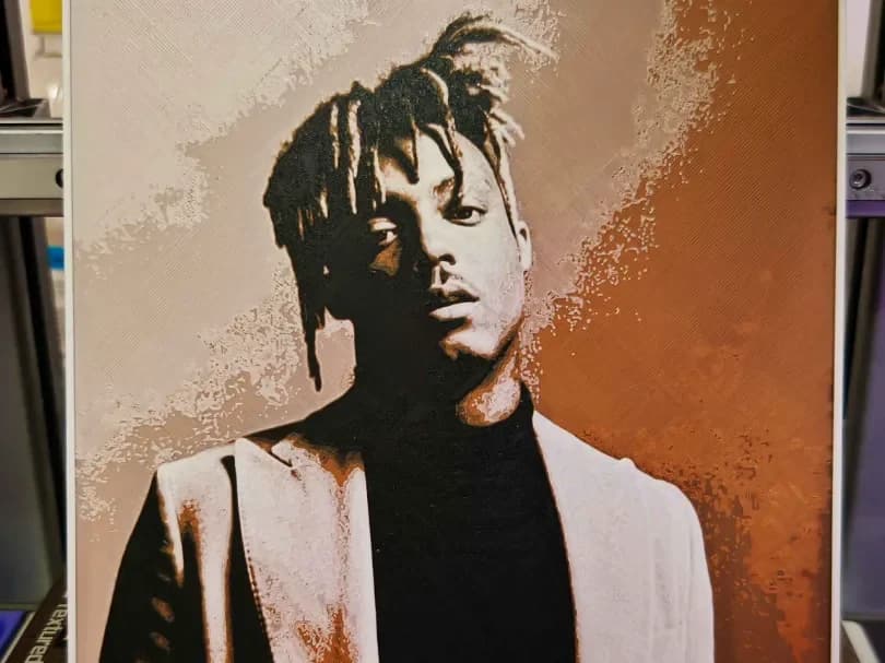 Juice WRLD Hueforge by bzz999 HueForge model: Juice WRLD Hueforge by bzz999