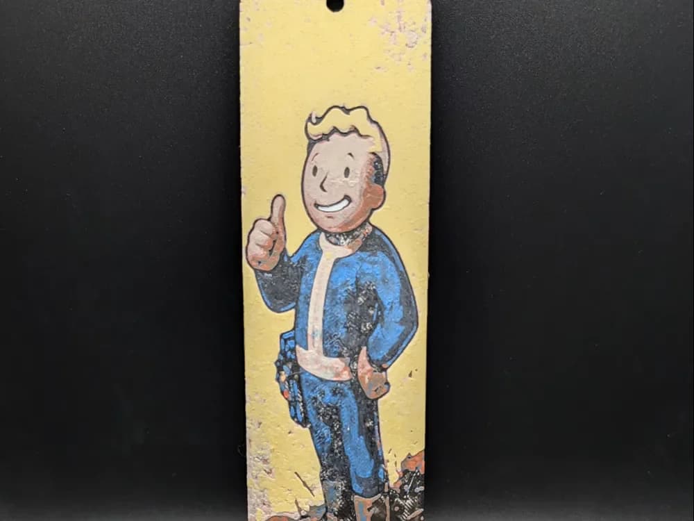 HueForge model: Fallout Bookmark by the_bearded_jedi