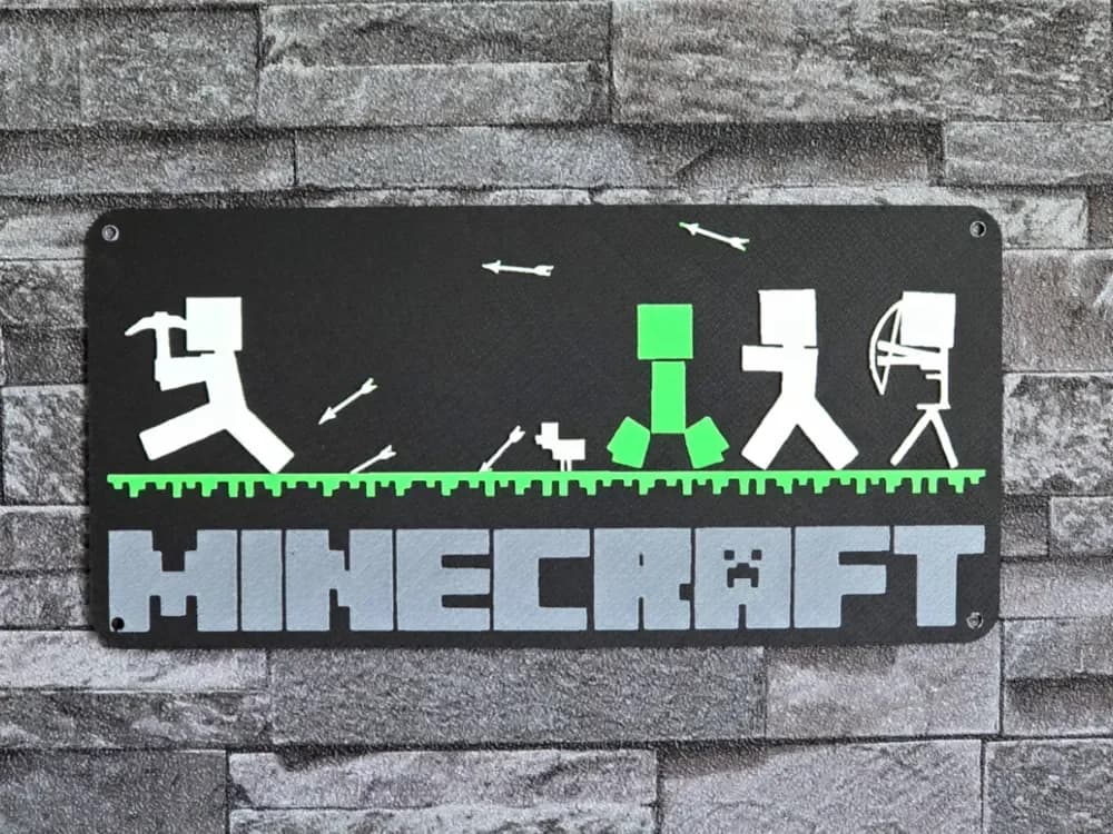 Hueforge Minecraft 4 colors by StefBull85 HueForge model: Hueforge Minecraft 4 colors by StefBull85