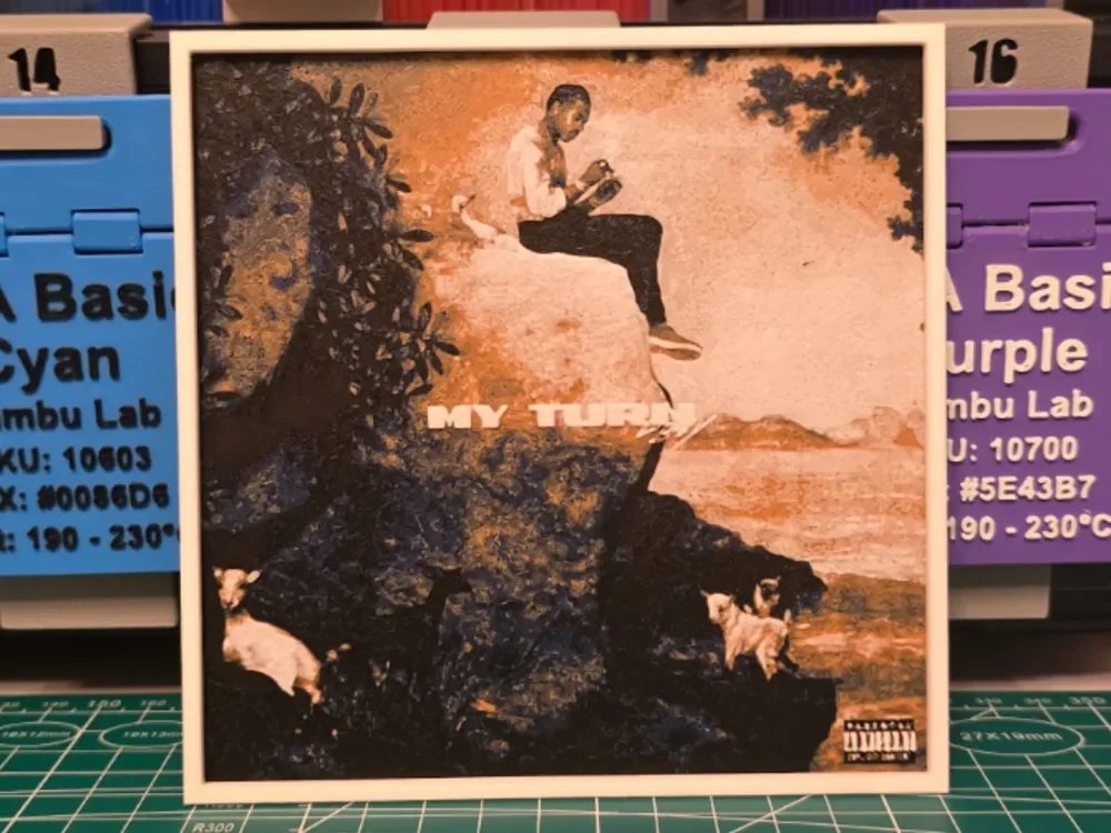 Lil Baby "My Turn" Album - Hueforge Art by Lumpy3D HueForge model: Lil Baby "My Turn" Album - Hueforge Art by Lumpy3D