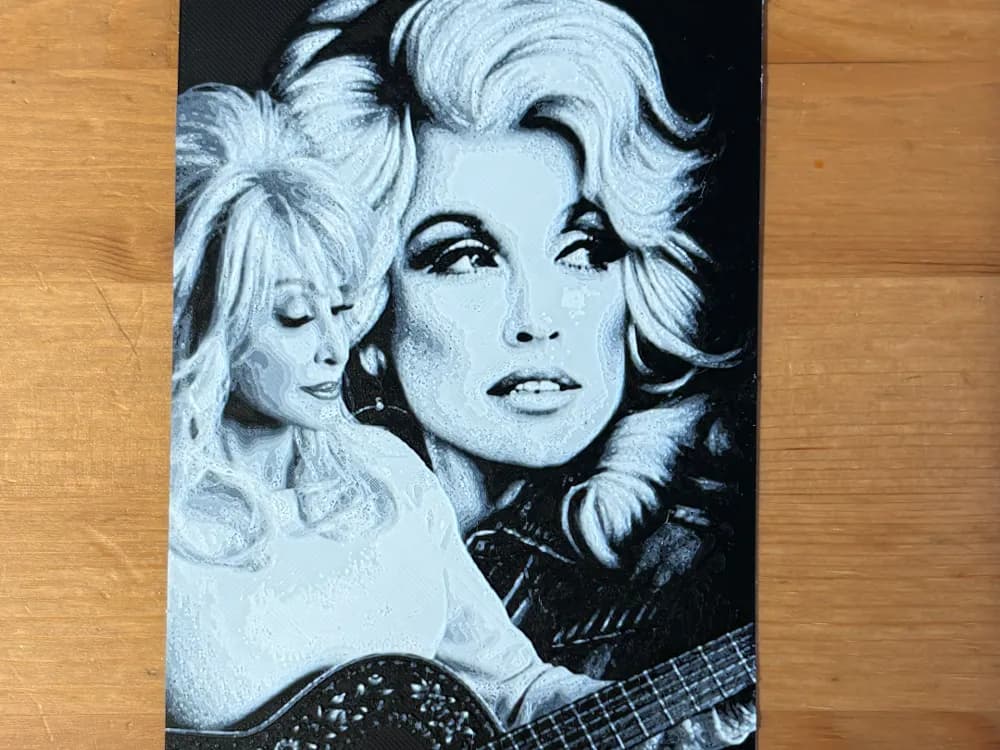 Dolly Parton Hueforge by Morganja HueForge model: Dolly Parton Hueforge by Morganja