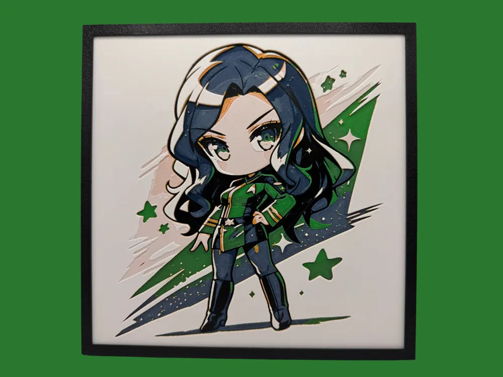 Deanna Troi - Chibi Edition by Canadian Gamer HueForge model: Deanna Troi - Chibi Edition by Canadian Gamer