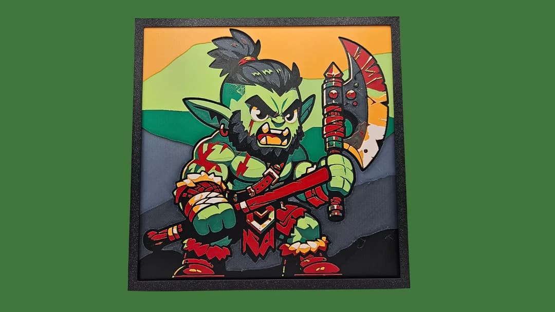 Orc by BusyKikiBee HueForge model: Orc by BusyKikiBee