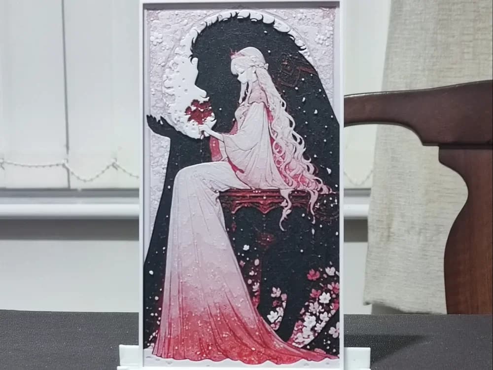 HueForge model: Beauty & The Beast - HueForge 3 Color by BoDad