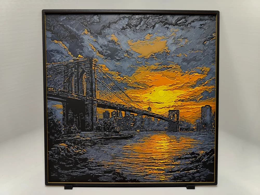 Brooklyn Bridge Sunset - Hueforge Brooklyn Bridge Sunset - Hueforge