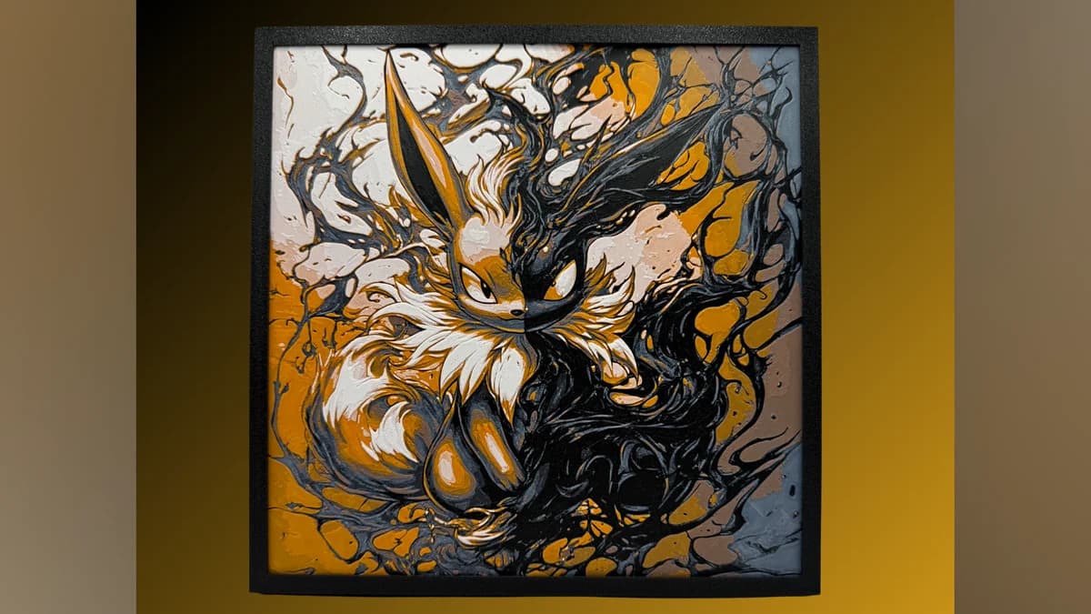 Venomized Eevee - Pokemon / Marvel Hueforge by Canadian Gamer HueForge model: Venomized Eevee - Pokemon / Marvel Hueforge by Canadian Gamer