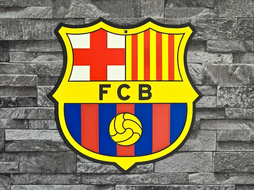 Hueforge FC Barcelona by StefBull85 HueForge model: Hueforge FC Barcelona by StefBull85