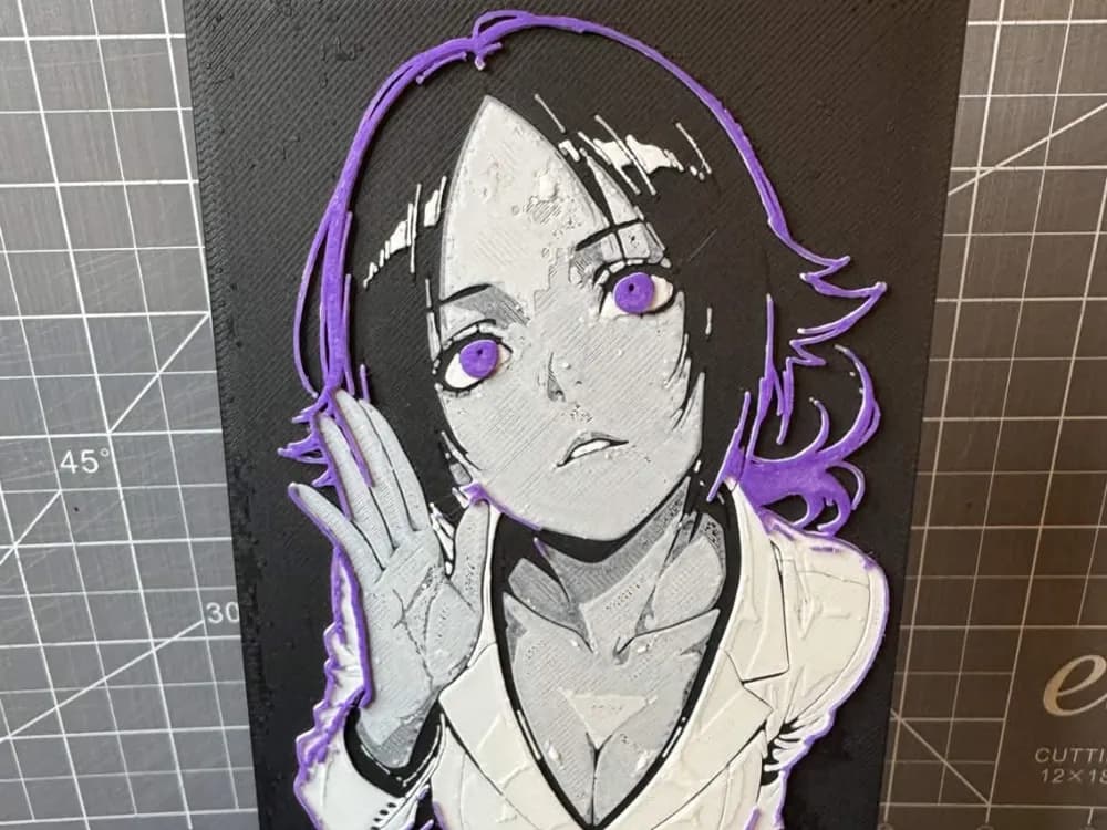 4x8 Hueforge of Yoruichi Shihouin from Bleach 4x8 Hueforge of Yoruichi Shihouin from Bleach