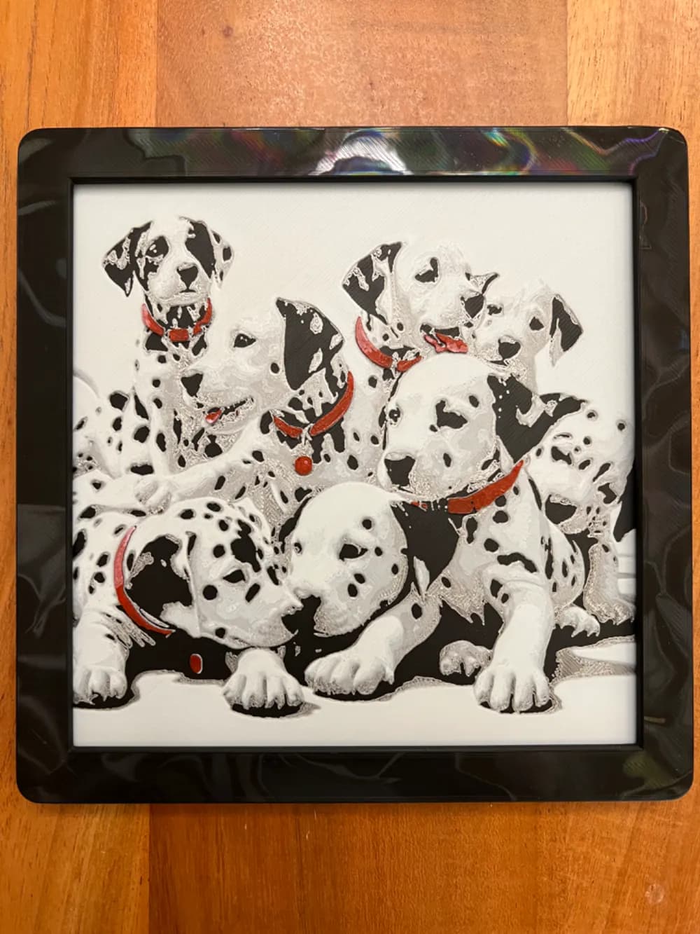 Dalmatians Puppies by JustBe 3D Printing HueForge model: Dalmatians Puppies by JustBe 3D Printing