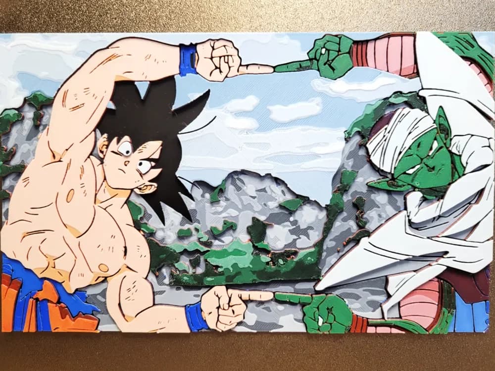Goku & Piccolo (fusion technique) Hueforge_235x143