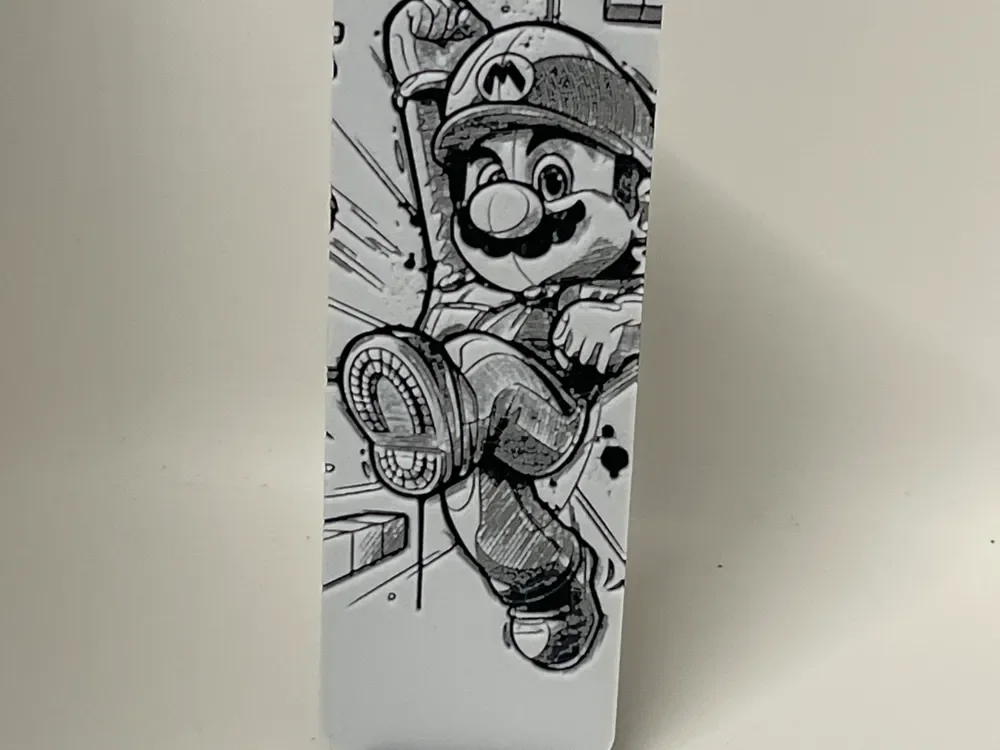 Mario bookmark by Morganja HueForge model: Mario bookmark by Morganja