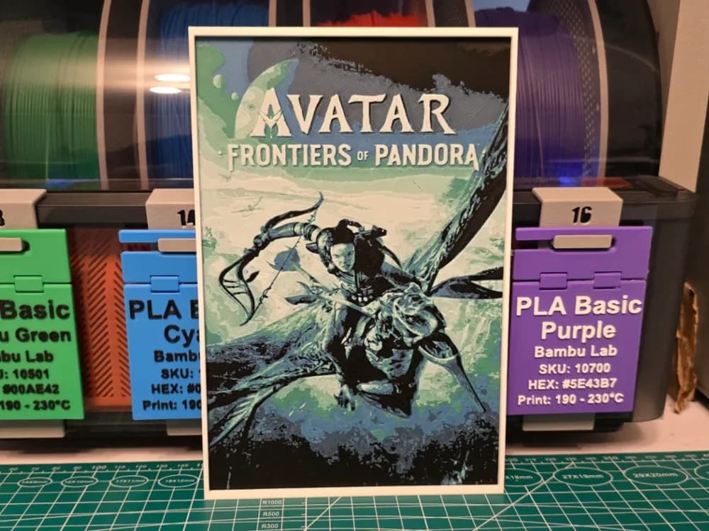 Avatar: Frontiers of Pandora Game - Hueforge Art by Lumpy3D HueForge model: Avatar: Frontiers of Pandora Game - Hueforge Art by Lumpy3D