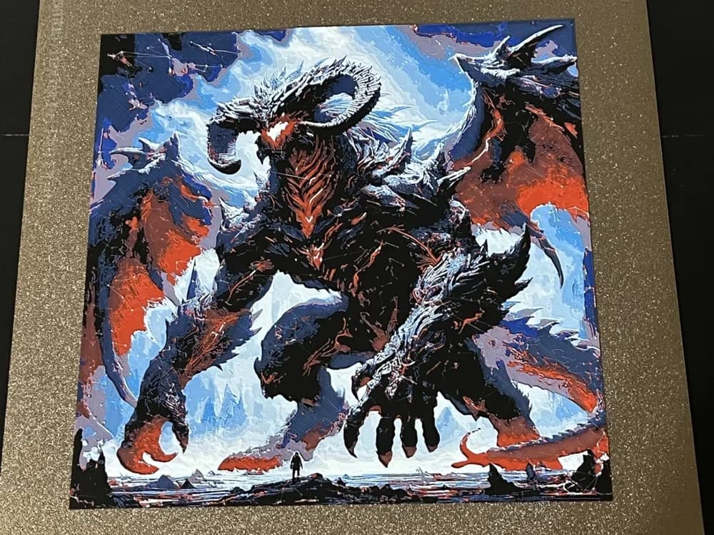 Dragon 10 Hueforge by FantasyZ HueForge model: Dragon 10 Hueforge by FantasyZ