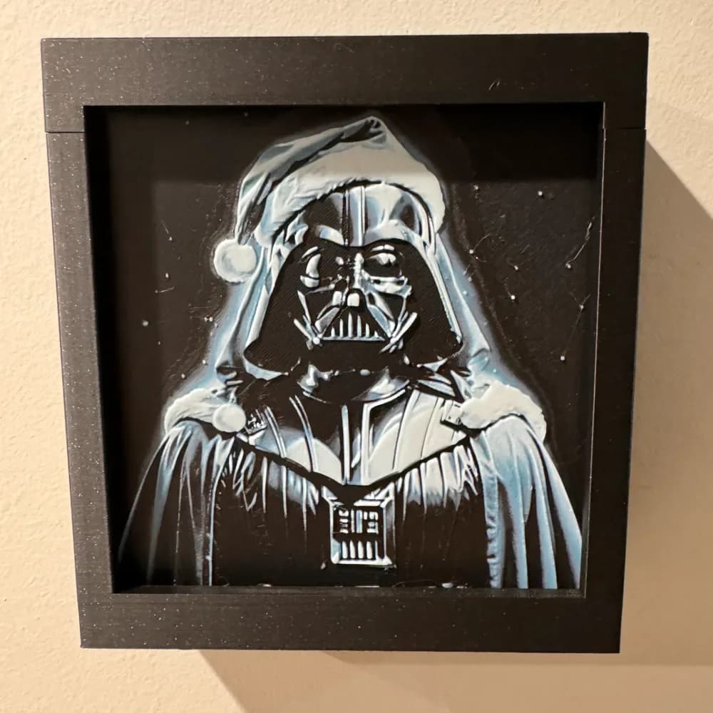 HueForge model: Ghost of Christmas Darth - HueForge Print (Frame Compatible) by cyanidesugar