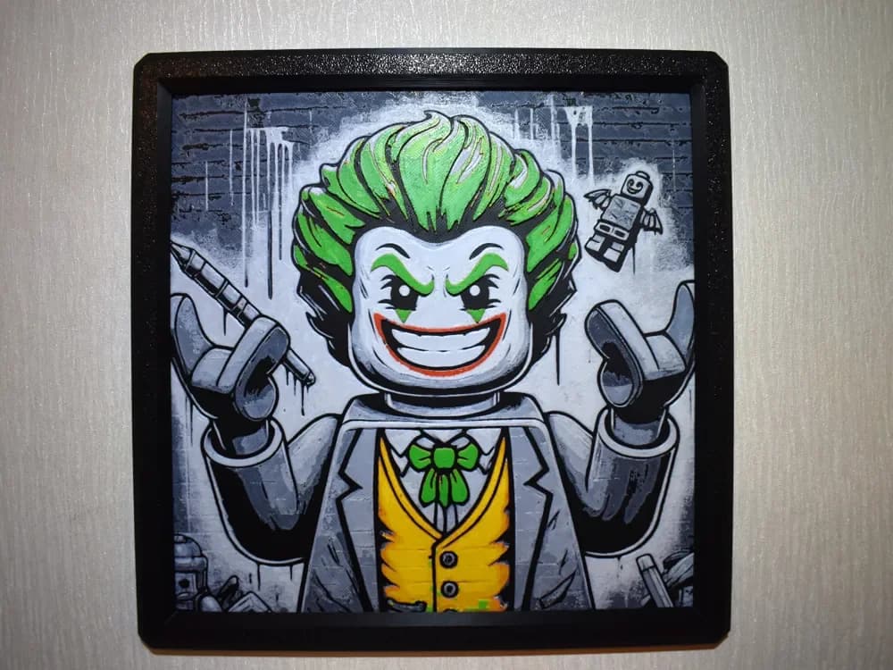 Brick Joker Hueforge by Chris B HueForge model: Brick Joker Hueforge by Chris B