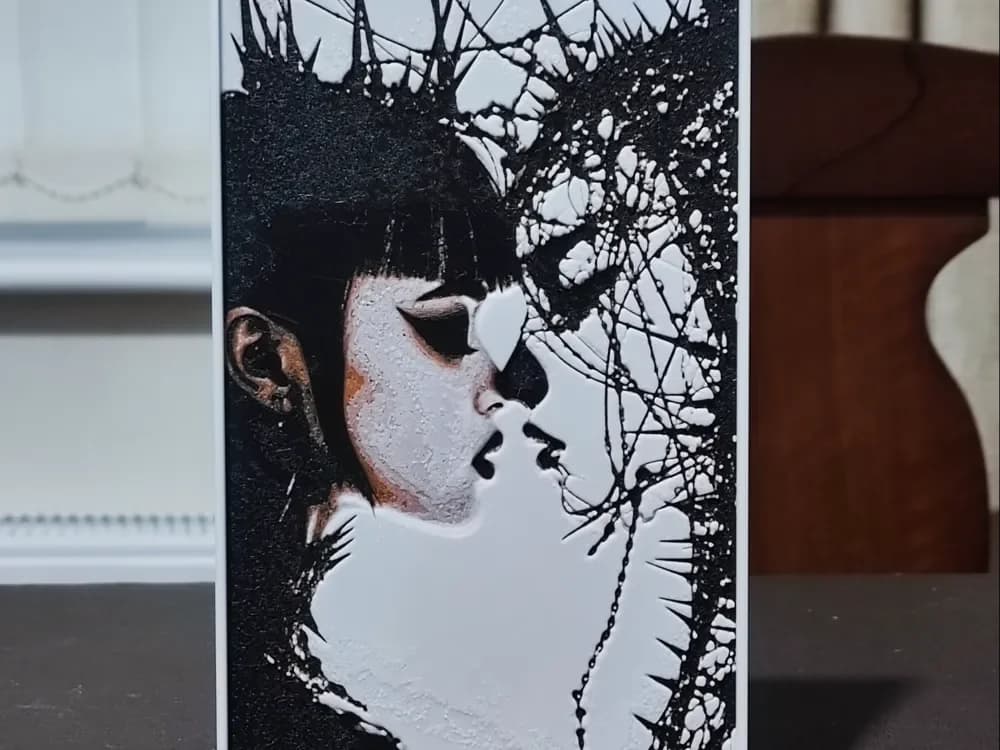 HueForge model: Facing Her True Self - HueForge 3 Color by BoDad