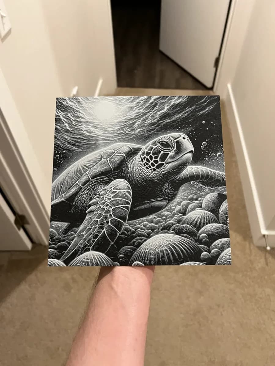 Turtle Art Hueforge by RP47 Designs HueForge model: Turtle Art Hueforge by RP47 Designs