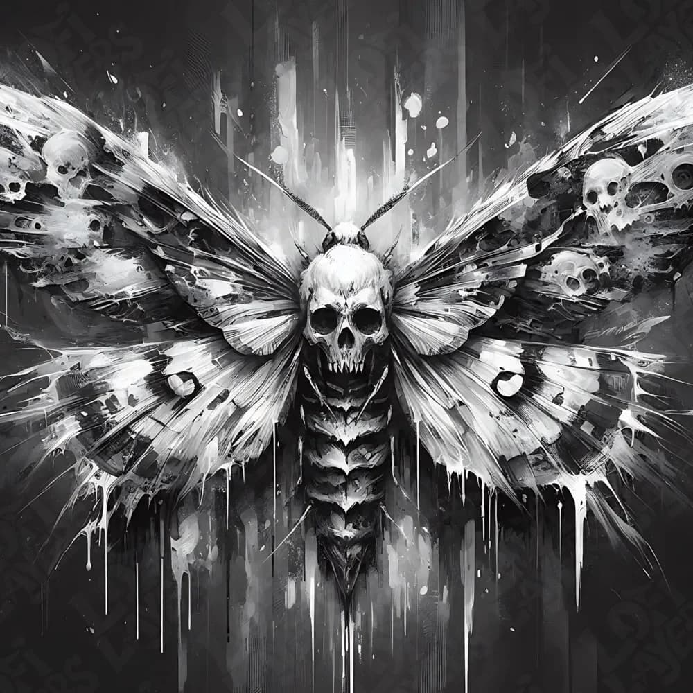 Death's-head hawkmoth Hueforge by LoFi Layers HueForge model: Death's-head hawkmoth Hueforge by LoFi Layers