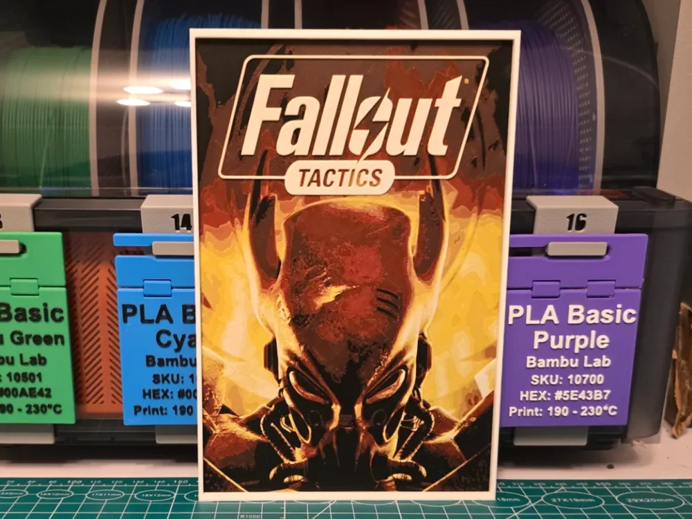 HueForge model: Fallout Tactics: Brotherhood of Steel - Hueforge by Lumpy3D