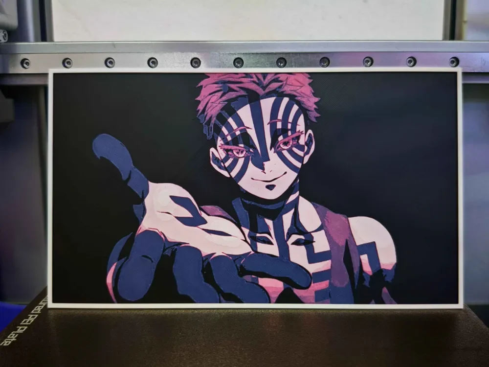 HueForge model: Demon Slayer - Akaza hueforge by bzz999