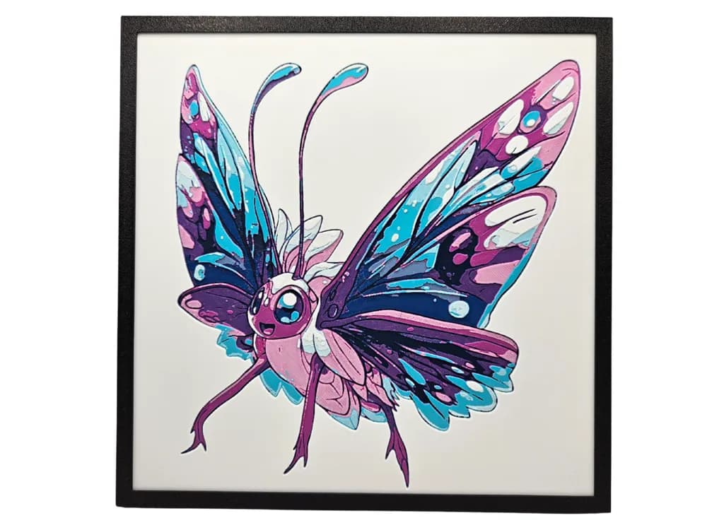 HueForge model: Friendly Butterfly by BusyKikiBee