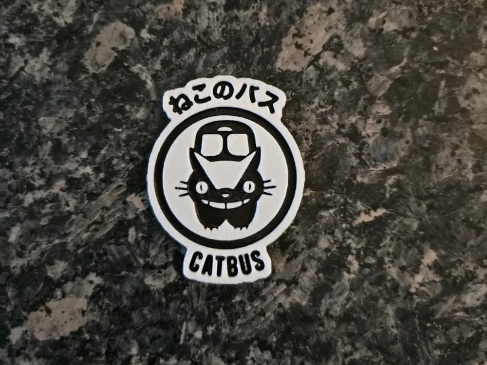 Sticker Catbus Studio Ghibli by Kactus Fpv HueForge model: Sticker Catbus Studio Ghibli by Kactus Fpv