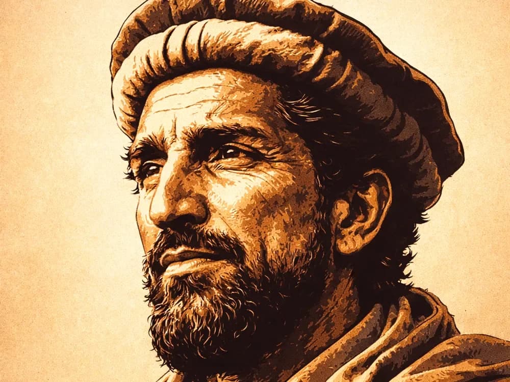 Hueforge Portrait Commander Massoud by Hueforge Maker HueForge model: Hueforge Portrait Commander Massoud by Hueforge Maker