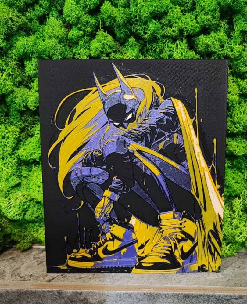 BatGirl Nike by Garuda3D HueForge model: BatGirl Nike by Garuda3D