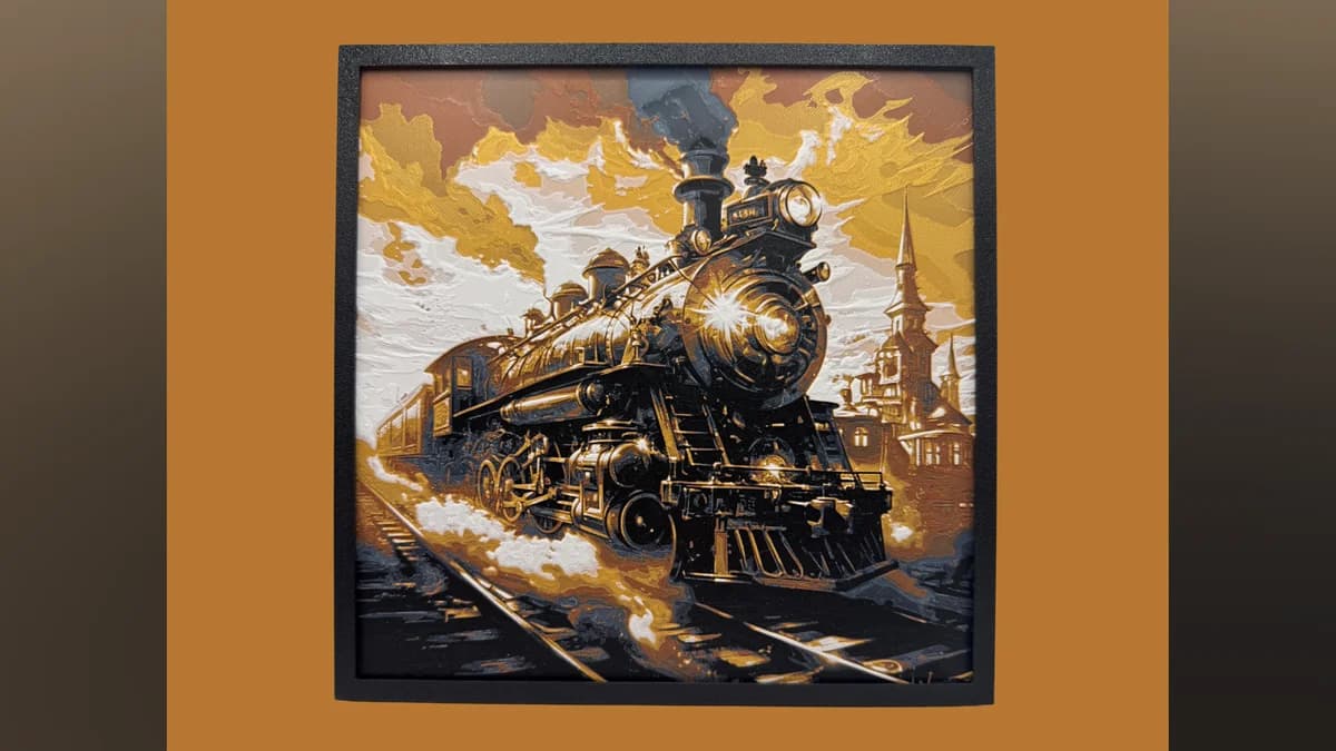 Steampunk Train - Hueforge by Canadian Gamer HueForge model: Steampunk Train - Hueforge by Canadian Gamer