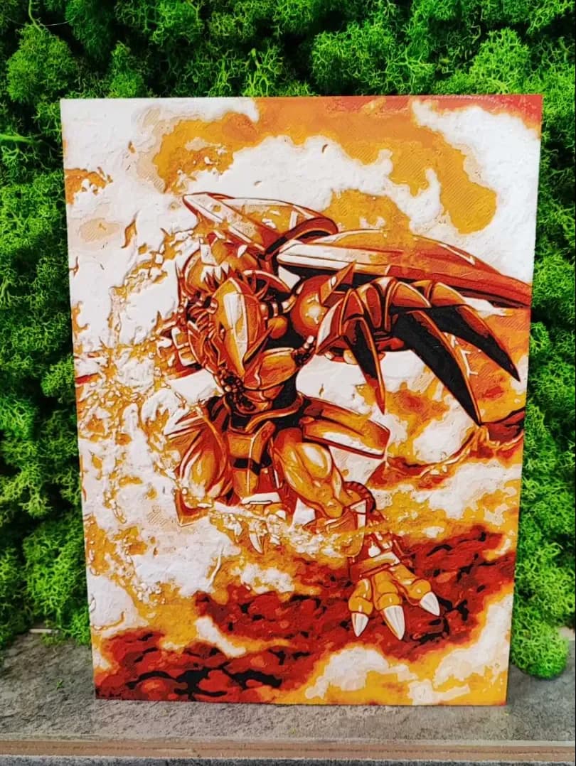 Wargreymon in Flames by Garuda3D HueForge model: Wargreymon in Flames by Garuda3D