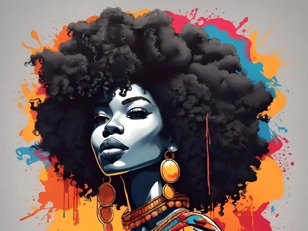 Urban African Queen Hueforge by 3D Gallery Realm HueForge model: Urban African Queen Hueforge by 3D Gallery Realm