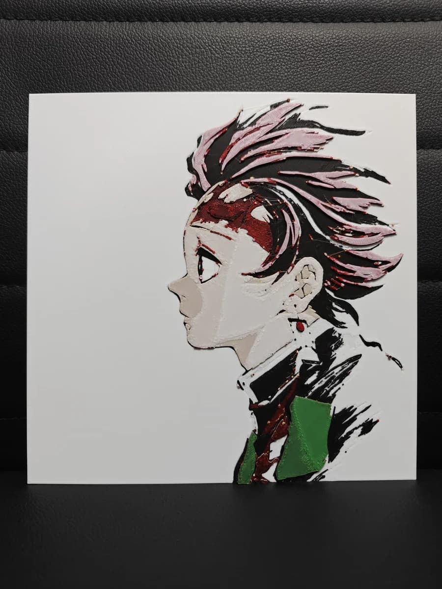 Tanjiro Kamado by TheHueforgeLady HueForge model: Tanjiro Kamado by TheHueforgeLady