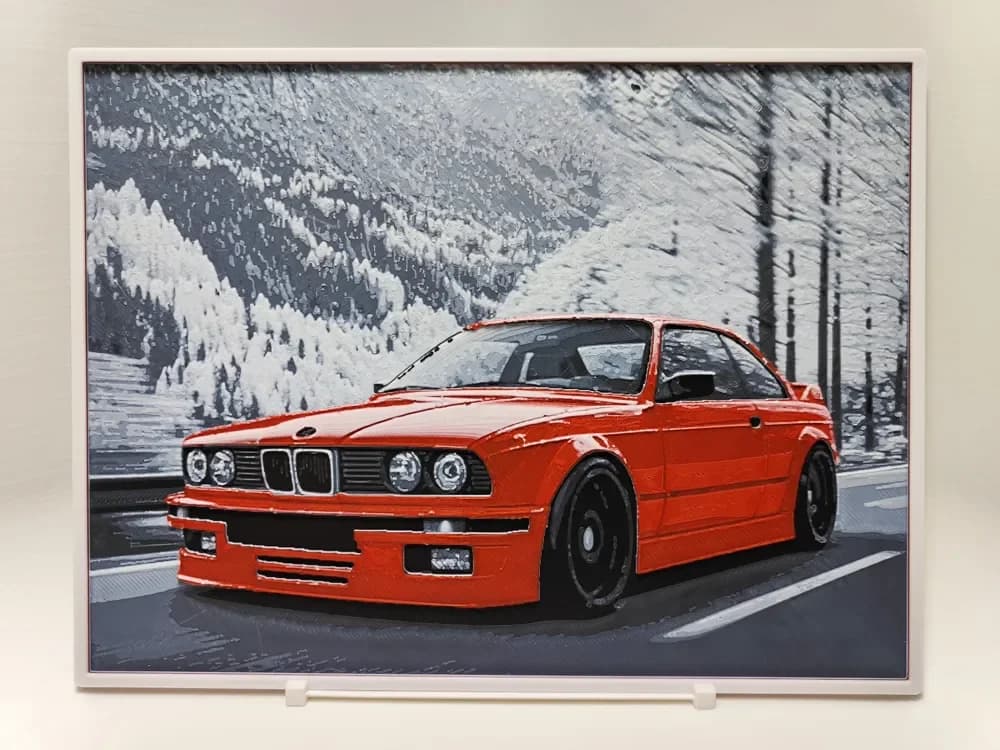 BMW E30 - Hueforge by BeaN HueForge model: BMW E30 - Hueforge by BeaN