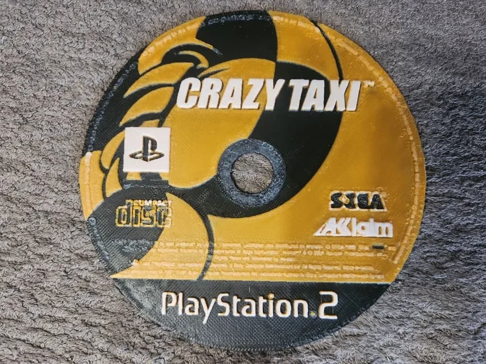 Crazy Taxi PS2 - HueForge by keko HueForge model: Crazy Taxi PS2 - HueForge by keko