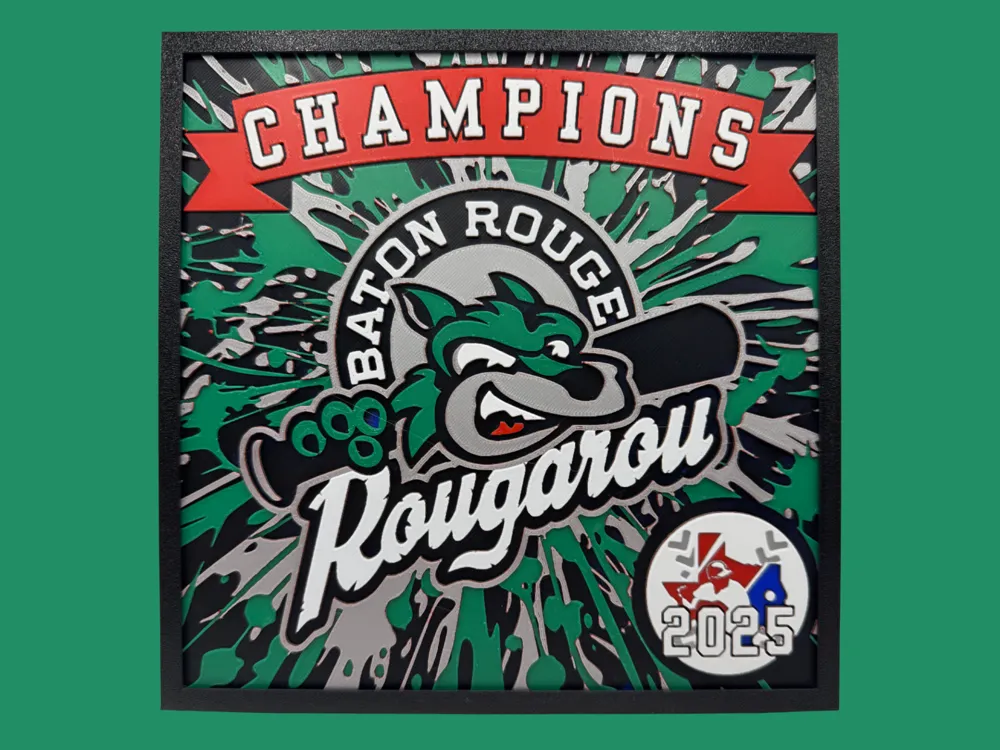 Baton Rouge - 2025 Champions - TCL by Canadian Gamer HueForge model: Baton Rouge - 2025 Champions - TCL by Canadian Gamer