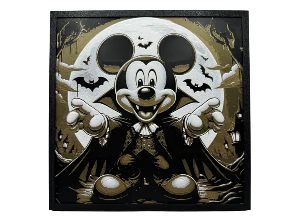 Vampire Mickey Mouse by Canadian Gamer HueForge model: Vampire Mickey Mouse by Canadian Gamer