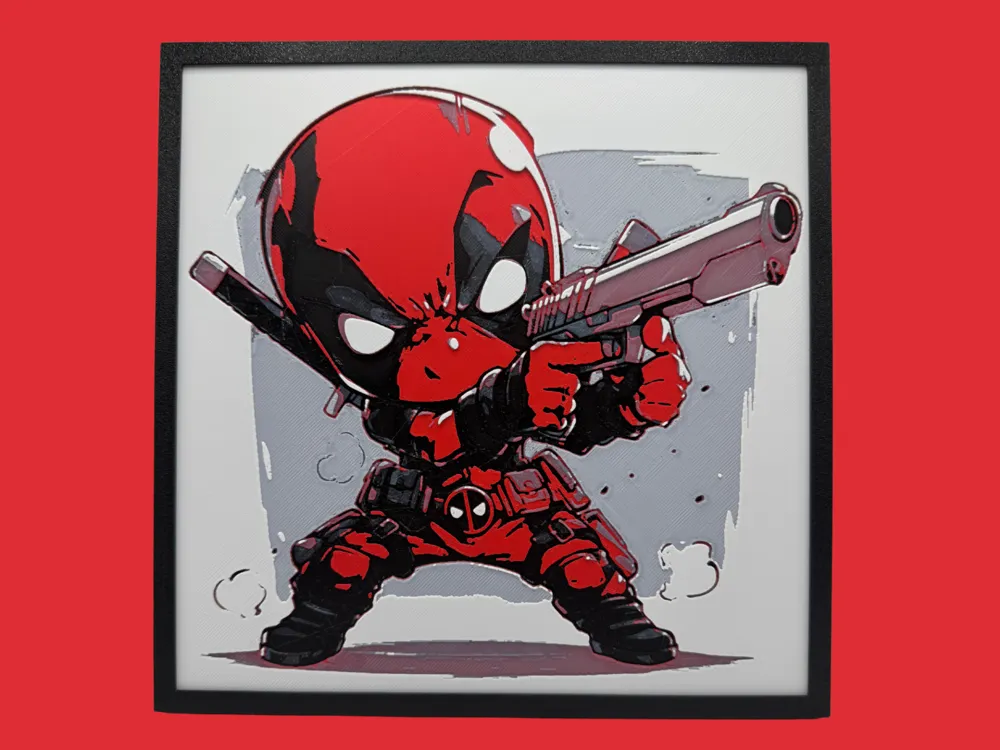 Deadpool - Chibi Edition by Canadian Gamer HueForge model: Deadpool - Chibi Edition by Canadian Gamer