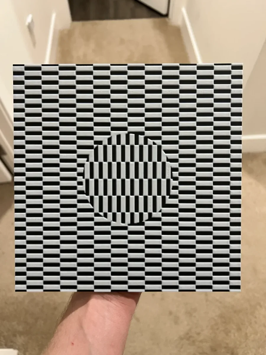 Optical Illusion Wall Art by RP47 Designs HueForge model: Optical Illusion Wall Art by RP47 Designs