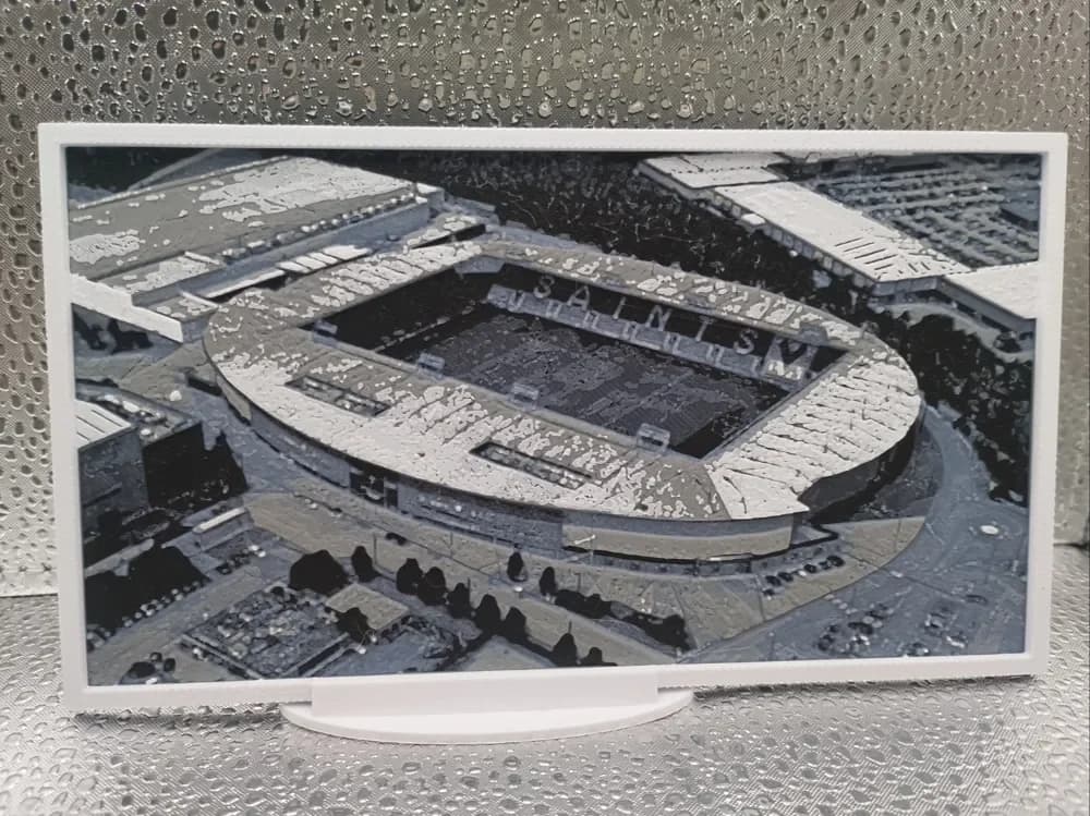 St Helens R.F.C. St Helens Rugby Stadium hueforge by Borishotch Industries HueForge model: St Helens R.F.C. St Helens Rugby Stadium hueforge by Borishotch Industries