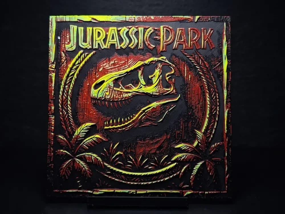 Jurassic Park Emblem - Hueforge Jurassic Park Emblem - Hueforge