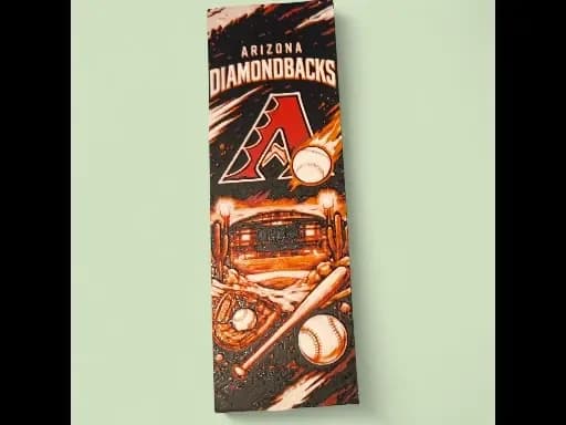 Diamonbacks MLB 50mm x 150mm Bookmark by MythicHue's HueForge model: Diamonbacks MLB 50mm x 150mm Bookmark by MythicHue's