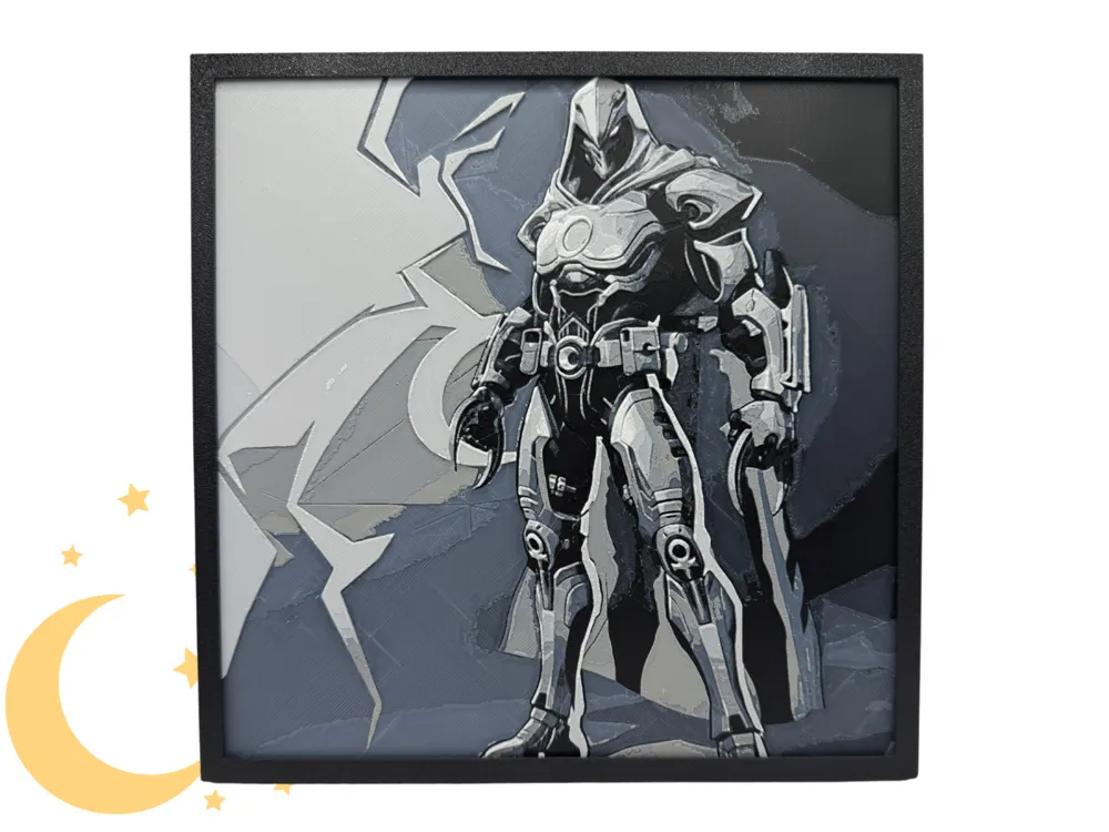 Moon Knight - Marvel Rivals by Canadian Gamer HueForge model: Moon Knight - Marvel Rivals by Canadian Gamer